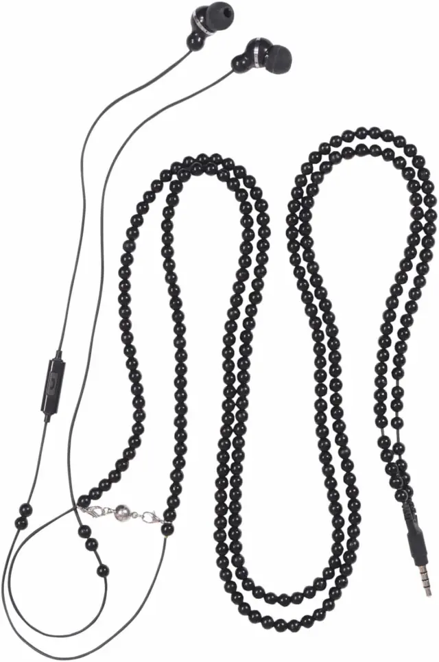 SOUNDLAB SoundLAB Pearl Style Necklace Earphones with Microphone (G143KB)