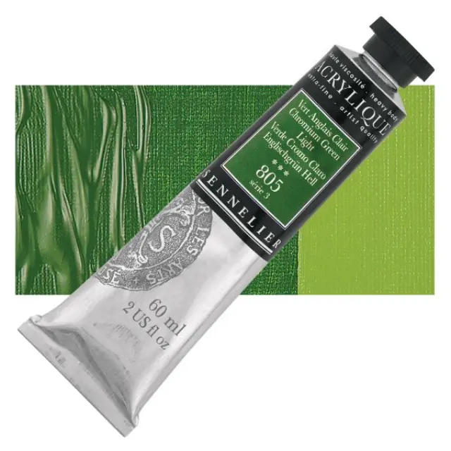 Ακρυλικό Sennelier Extra Fine - 805 Chromium Green Light S3 - 60ml
