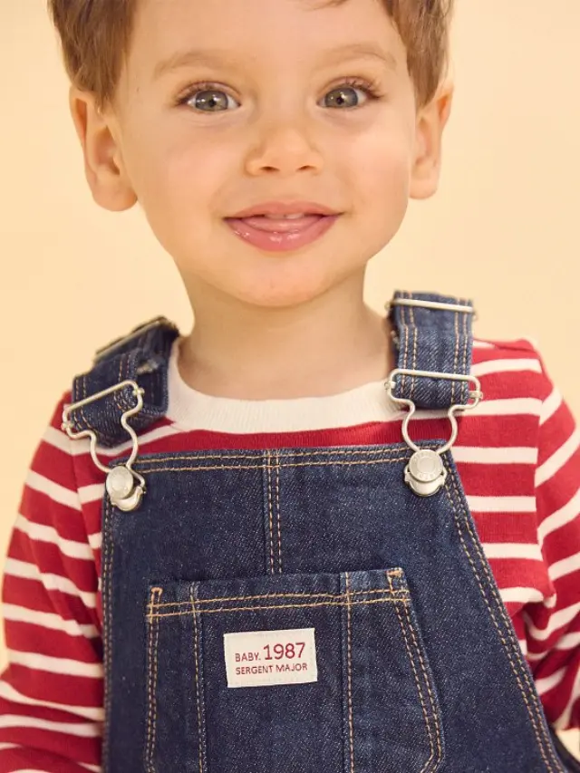 Βρεφική Σαλοπέτα για Αγόρια Baby Denim ΜΠΛΕ 3