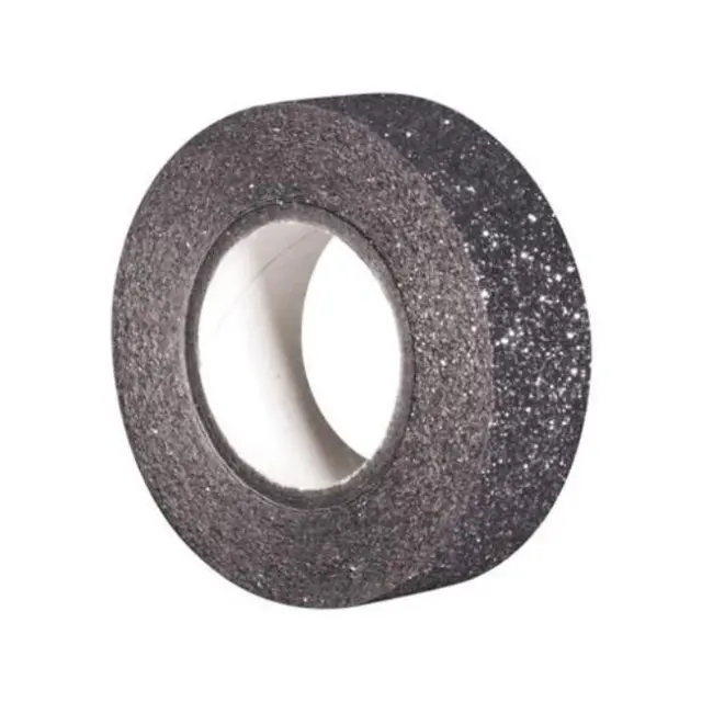 Rayher Αυτοκόλλητη Ταινία Glitter 15mm x 5m Σκούρο Ασημί (59925612)