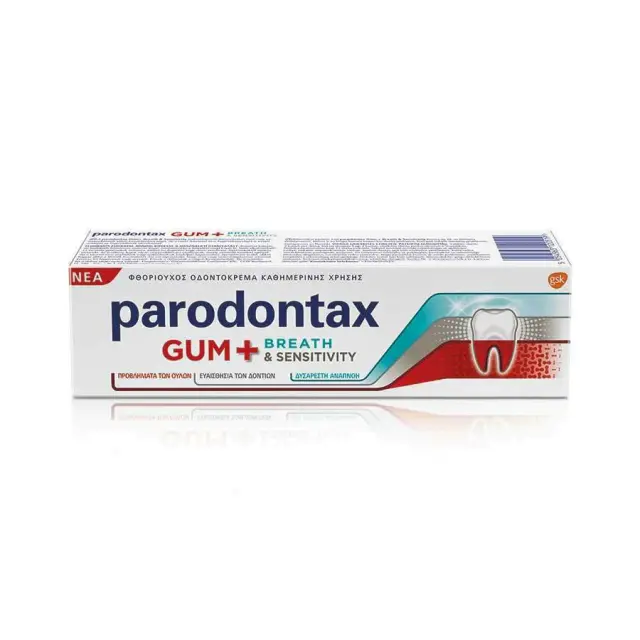 Parodontax Gum and Breath & Sensitivity Οδοντόκρεμα για Ευαίσθητα Δόντια, 75ml 2