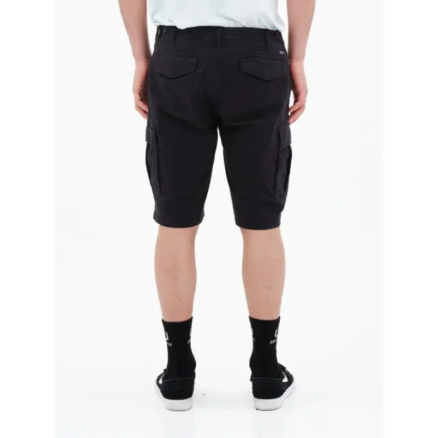 Emerson Men's Stretch Cargo Short Pants (221.EM47.195-OFF BLACK) - Μαύρο 2