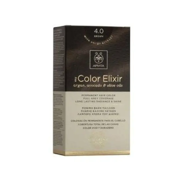 Apivita My Color Elixir 4.0 Μόνιμη Βαφή Μαλλιών Χρώμα - Φυσικό Καστανό, 50ml