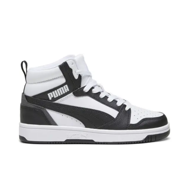 Puma Rebound V6 Mid (393831-01) - Λευκό-Μαύρο - 39