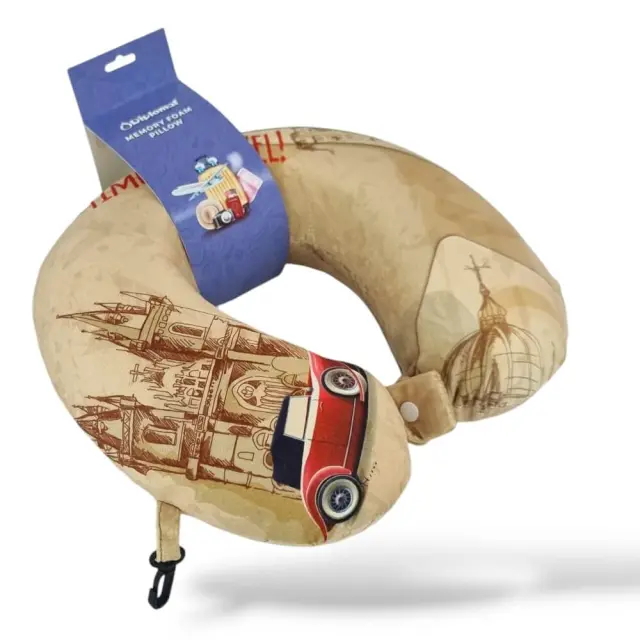 Μαξιλάρι Αυχένα Ταξιδίου Memory Foam Diplomat ACPIL4. Time To Travel