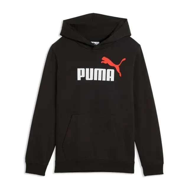 Puma Boy's Essentials 2 Color No1 Logo Fleece Hoodie Μαύρο - Άσπρο - Κόκκινο 685822-71 (Puma)