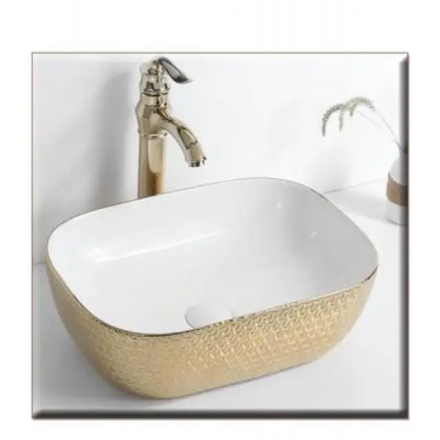 83-8417 ELEGAN-6 465*340*135 ΝΙΠΤΗΡΑΣ WHITE-GOLD PATTERN GLORIA