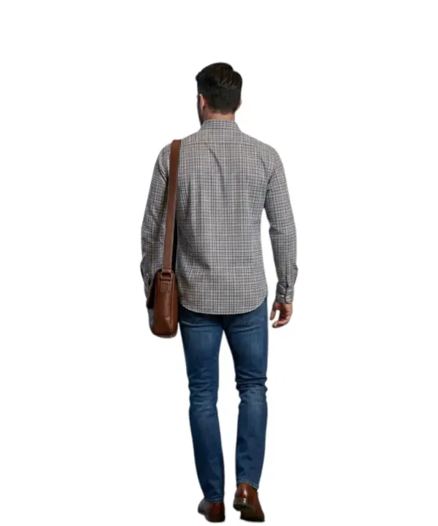 U.S. Polo Assn. - Ανδρικό Πουκάμισο Μακρυμάνικο Καρό 64086-53309-887 Πολύχρωμο 2
