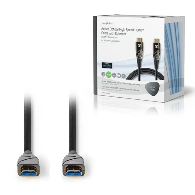Ενεργό οπτικό καλώδιο High Speed HDMI with Ethernet, HDMI αρσ. - HDMI αρσ. 30m.