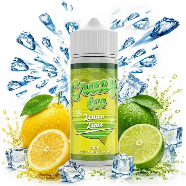 Steam City Crazy Ice Lemon Lime Flavour Shot 30ml/120ml