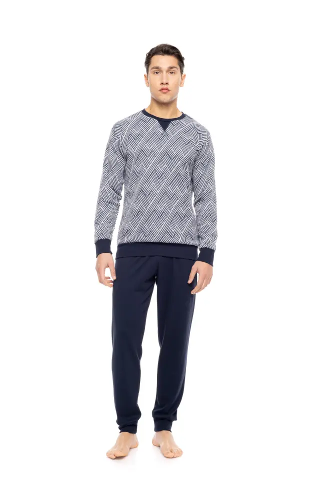 W-M770 - Type - PYJAMA JACQUARD HENRY STRIPES
