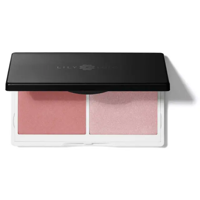 Lily Lolo Naked Pink Cheek Duo – Διπλό ρουζ & highlighter σε συμπαγή μορφή, ροζ