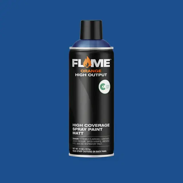 Flame Orange Spray Paint 400ml FO-514 True Blue