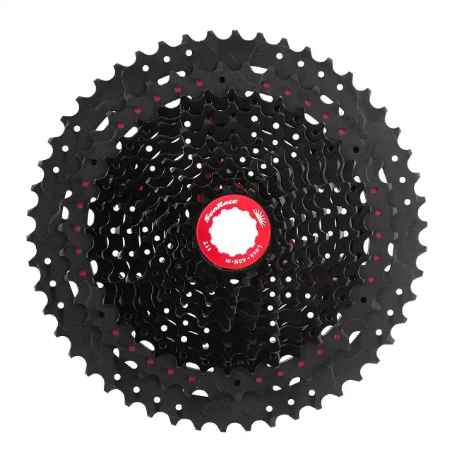 ΚΑΣΕΤΑ SUNRACE CSMX80 11-50 11 ΤΑΧΥΤΗΤΩΝ CHROME BLACK