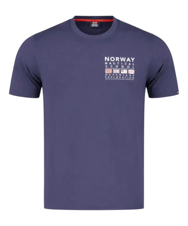 Norway Nautical School - Ανδρικό T-shirt Κοντομάνικο 866025-NAVY Μπλε