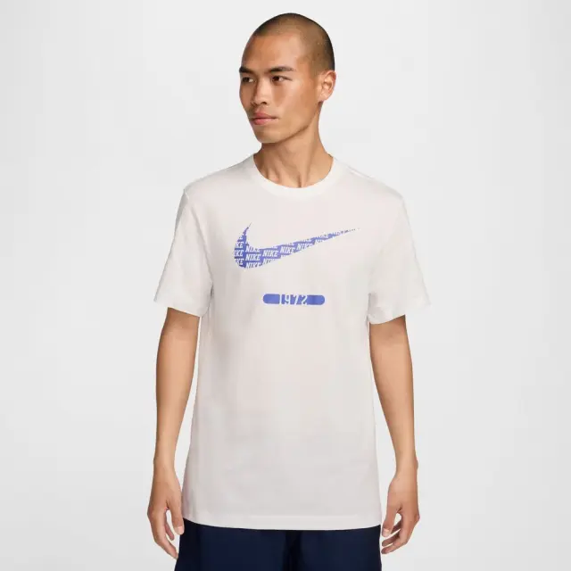 Nike Men's Sports Swoosh T-Shirt (FZ5372-121) - Μπέζ