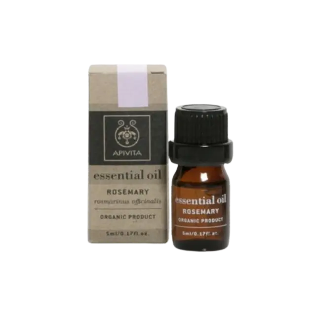 Apivita Essential Oil Βιολογικό Αιθέριο Έλαιο Δεντρολίβανο 5ml