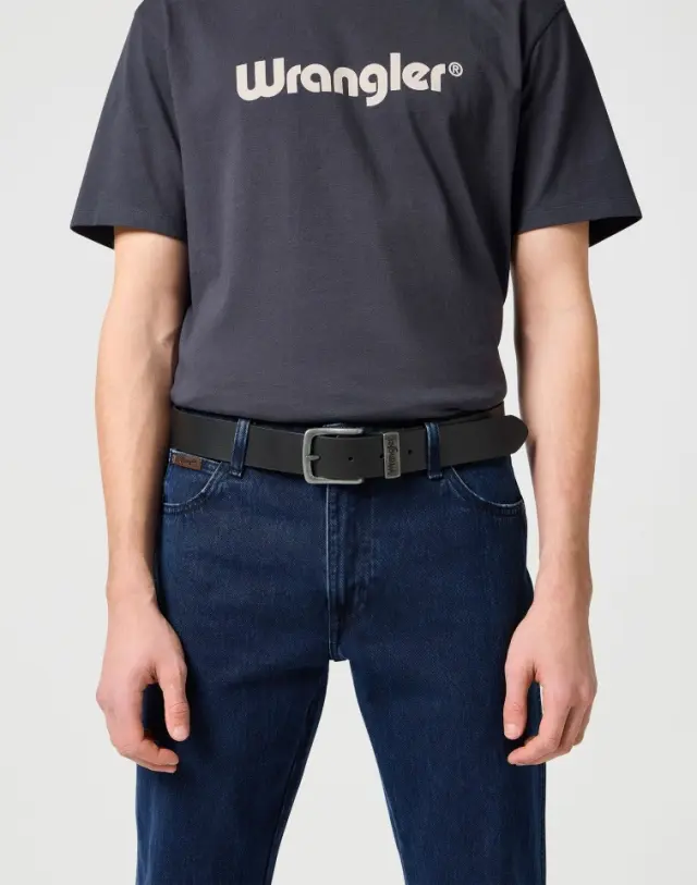 Wrangler METAL LOOP W0080US01 Δερμάτινη Ζώνη - Black - 100 3