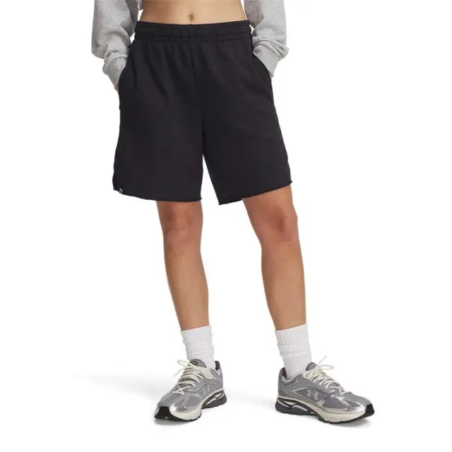Under Armour Women's Icon Terry Long Short Μαύρο 1389632-001 (Under Armour) - XSmall