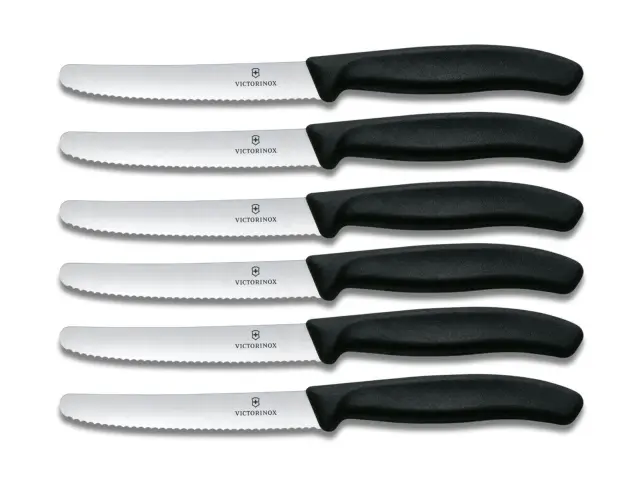 Σετ Μαχαίρια Γενικής Χρήσης Victorinox Swiss Classic με μήκος λεπίδας 11cm - Black - 6 τεμάχια6.7833.6 3