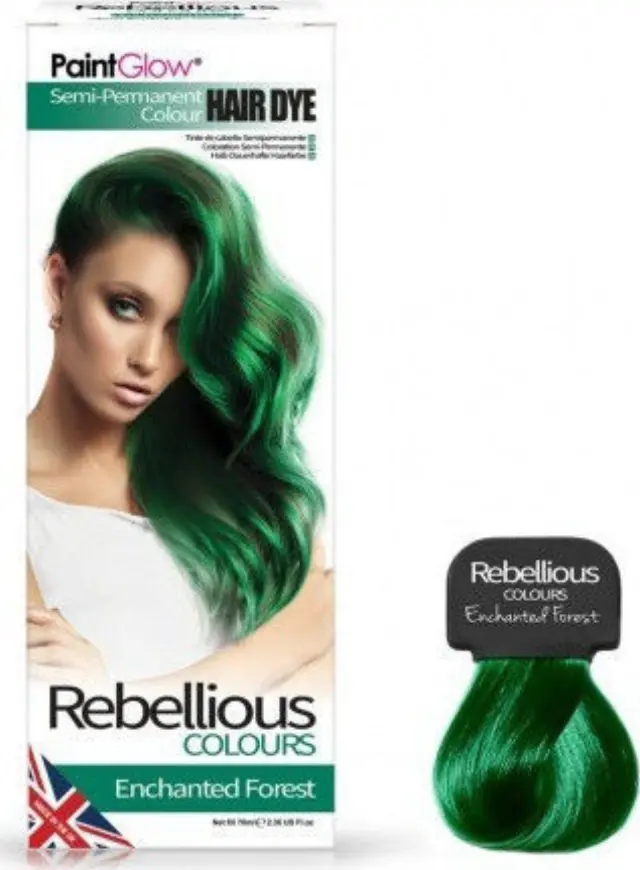 Paintglow Rebellious Semi Permanent Hair Dye Enchanted Forest 70ml
