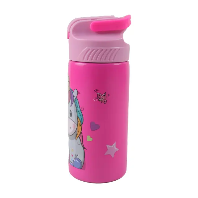 Παγούρι ανοξείδωτο με καλαμάκι 500ml 3