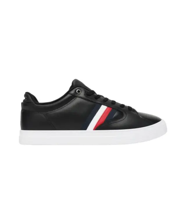 Tommy Hilfiger - Ανδρικά Sneakers Icon Court Stripes FM0FM05628-BDS Μαύρο