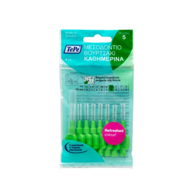Tepe Μεσοδόντια Βουρτσάκια Πράσινο Size 5 [0.8mm]