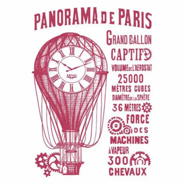 Στένσιλ Stamperia - 21x29.7cm - Balon Panorama De Paris