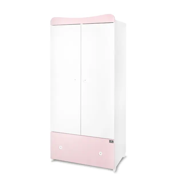 Lorelli Ντουλάπα 2φυλλη "Exclusive" White - Orchid pink Ροζ