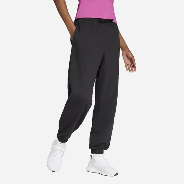 Adidas Essentials Linear French Terry Cuffed Sweatpants Black JC5948 - M 3