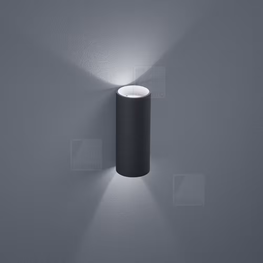 SWIFT Φωτιστικό Τοίχου LED 7W 3000K Graphite Direct Indirect IP65 Γραφίτης