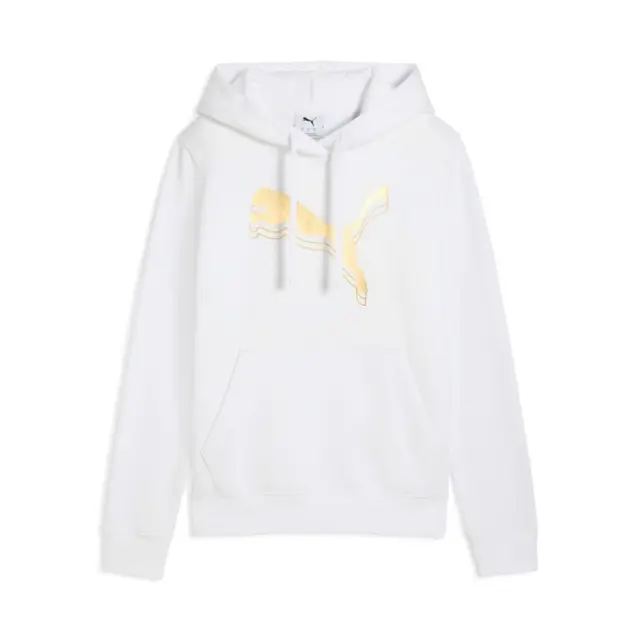 Puma Essentials Metallic Fleece Hoodie (684996-52) - Λευκό-Χρυσό