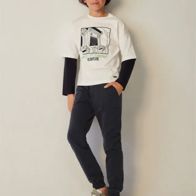 Junior 10 έως 18 ετών Παντελόνι τζιν Better Cotton γκρι σκούρο