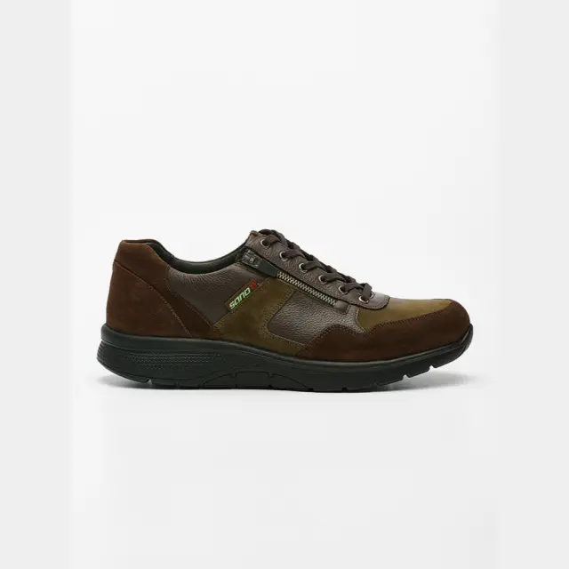 Mephisto/Sano Sneakers Ανδρικό δέρμα/δέρμα Nubuck Καφέ SAN/AMORY CHESTNUT