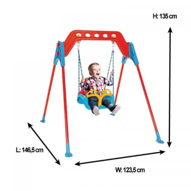 PILSAN - Pilsan 07968 Metal frame swing red - 8693461016875