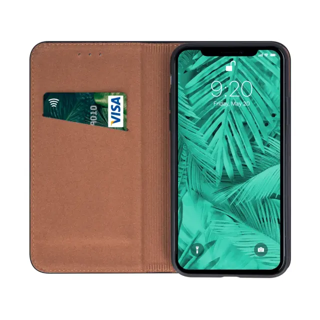 Θήκη Leather SMART PRO for IPHONE 13 PRO MAX claret 2