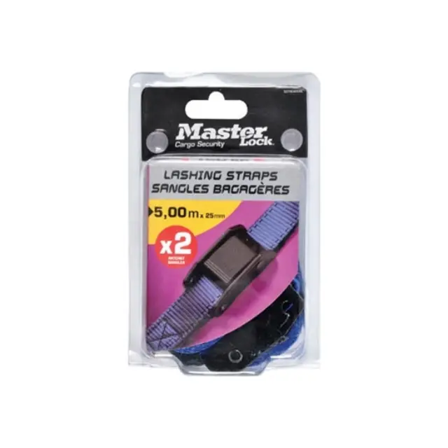 Master Lock 3379EURDATCOL - Σετ 2 ιμάντες με πόρπη