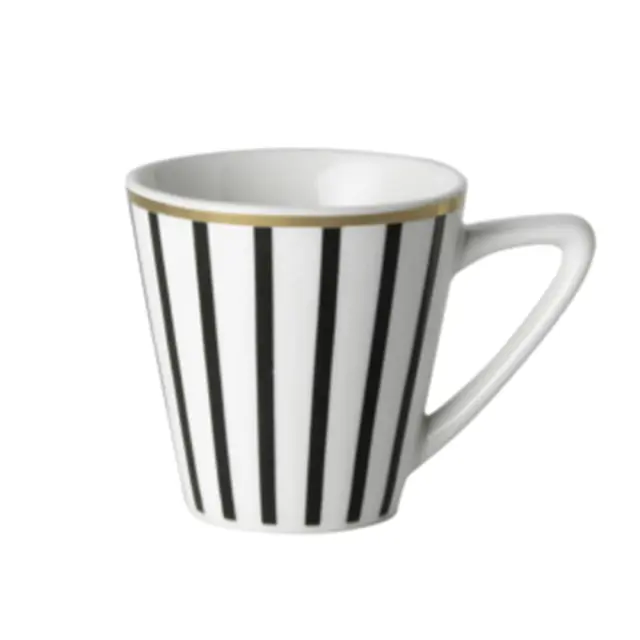 Κούπα espresso stripe gold 120ml Dutch Rose DR180386