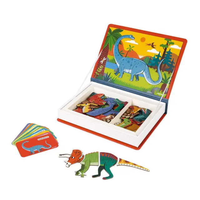 JaNod - MagNetibook - DiNosaurs MagNetibook - 40 magNets (LKJ2590) - Toys 3