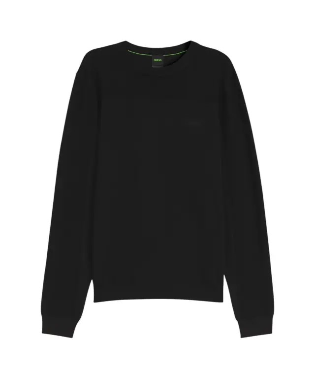 Hugo Boss - Ανδρικό Πλεκτό Πουλόβερ KN_Momentum-X CN 50547507-001 Μαύρο