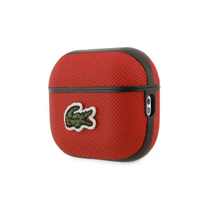 Lacoste Petit Pique Croc Logo Patch Case for AirPods Pro 2 Red 3