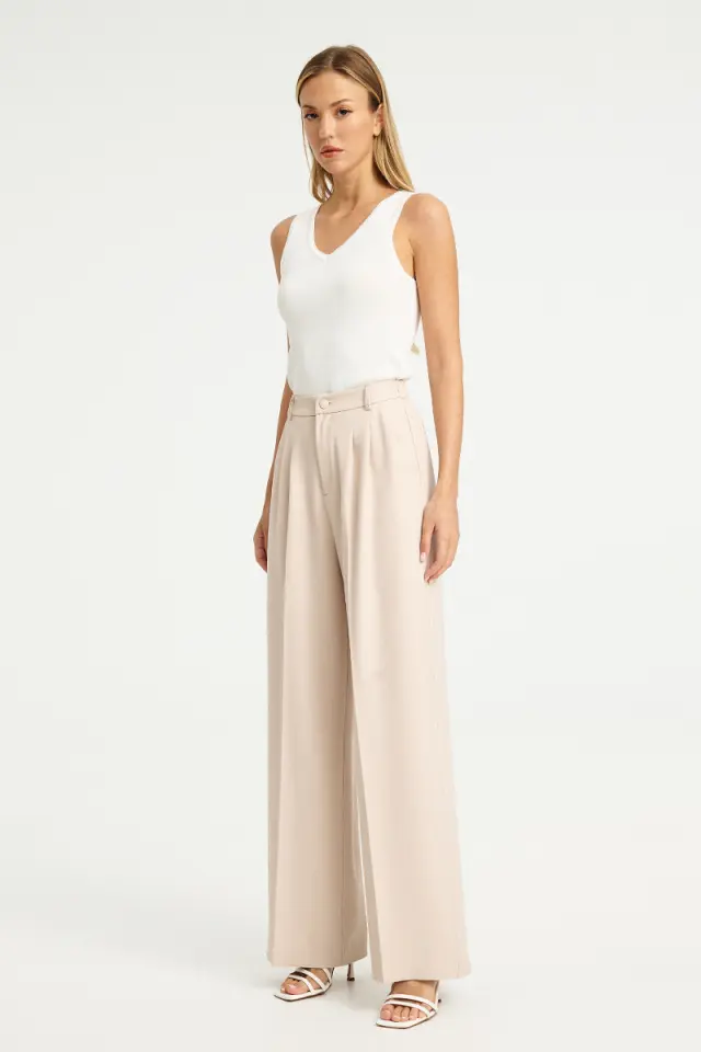 Παντελόνι με Διπλές Πιέτες LALLA TROUSERS - XS 2