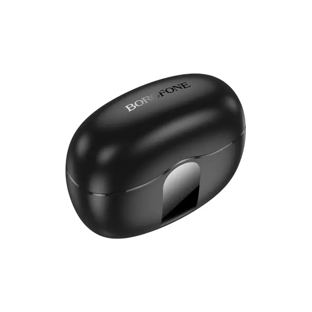 Borofone In-ear Bluetooth Handsfree Ακουστικά με Θήκη Φόρτισης Μαύρα FQ3 2