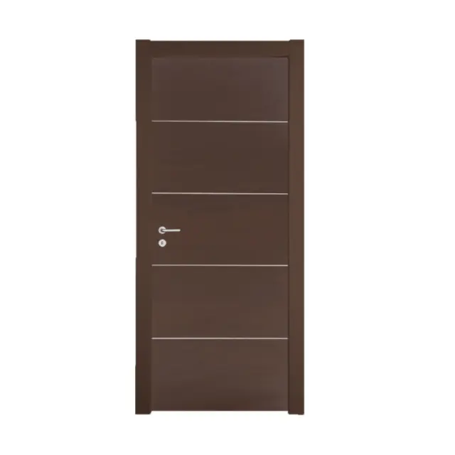 Εσωτερική Πόρτα Wenge με inox ΚΠ 107