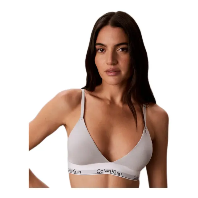Calvin Klein Γυναικείο Μπουστάκι Τρίγωνο Lightly Lined Icon Cotton Modal, Χρώμα Harbor Mist