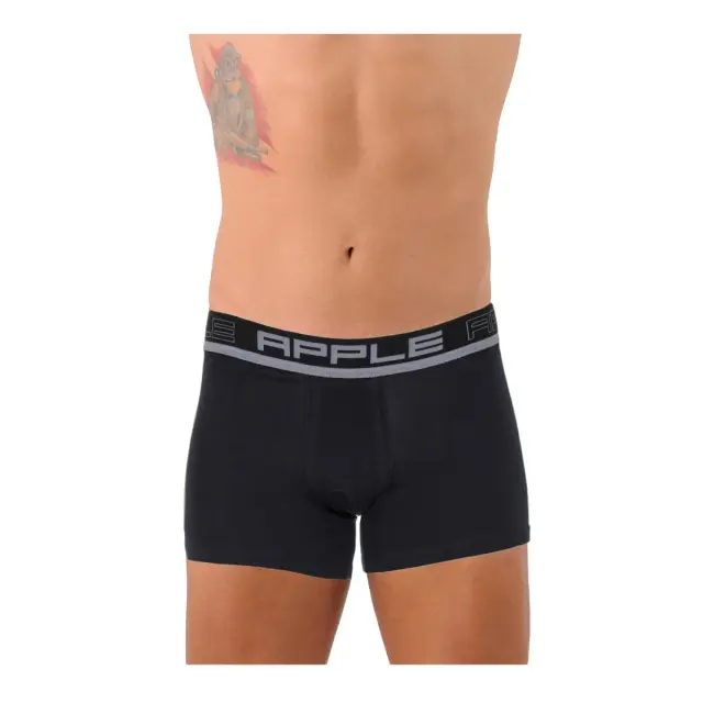 Apple Ανδρικό Boxer Regular Logo, Χρώμα Ασημί