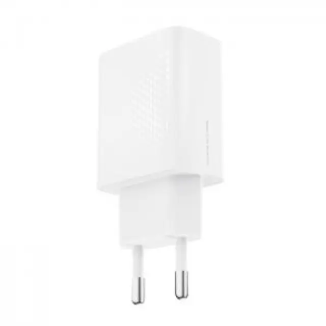 Universal φορτιστής με 2 εξόδους, 1x USB-A & 1x USB-C, PD20W / QC18W, σε λευκό χρώμα 3