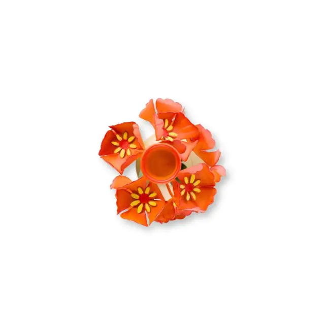 Pip Studio Μεταλλικό Κηροπήγιο / Metal Candle Holder: Orange Flower (22,5cm) 3