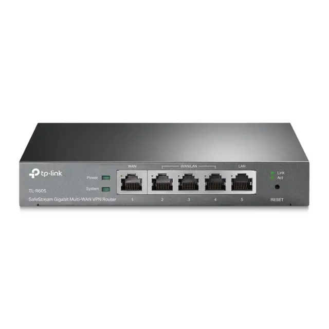 Tp-Link VPN Router ER605 Gigabit Black (ER605)